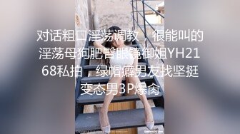 对话粗口淫荡调教，很能叫的淫荡母狗肥臀眼镜御姐YH2168私拍，绿帽癖男友找坚挺变态男3P爆肏