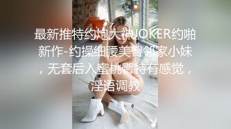 最新推特约炮大神JOKER约啪新作-约操细腰美臀邻家小妹，无套后入蜜桃臀特有感觉，淫语调教